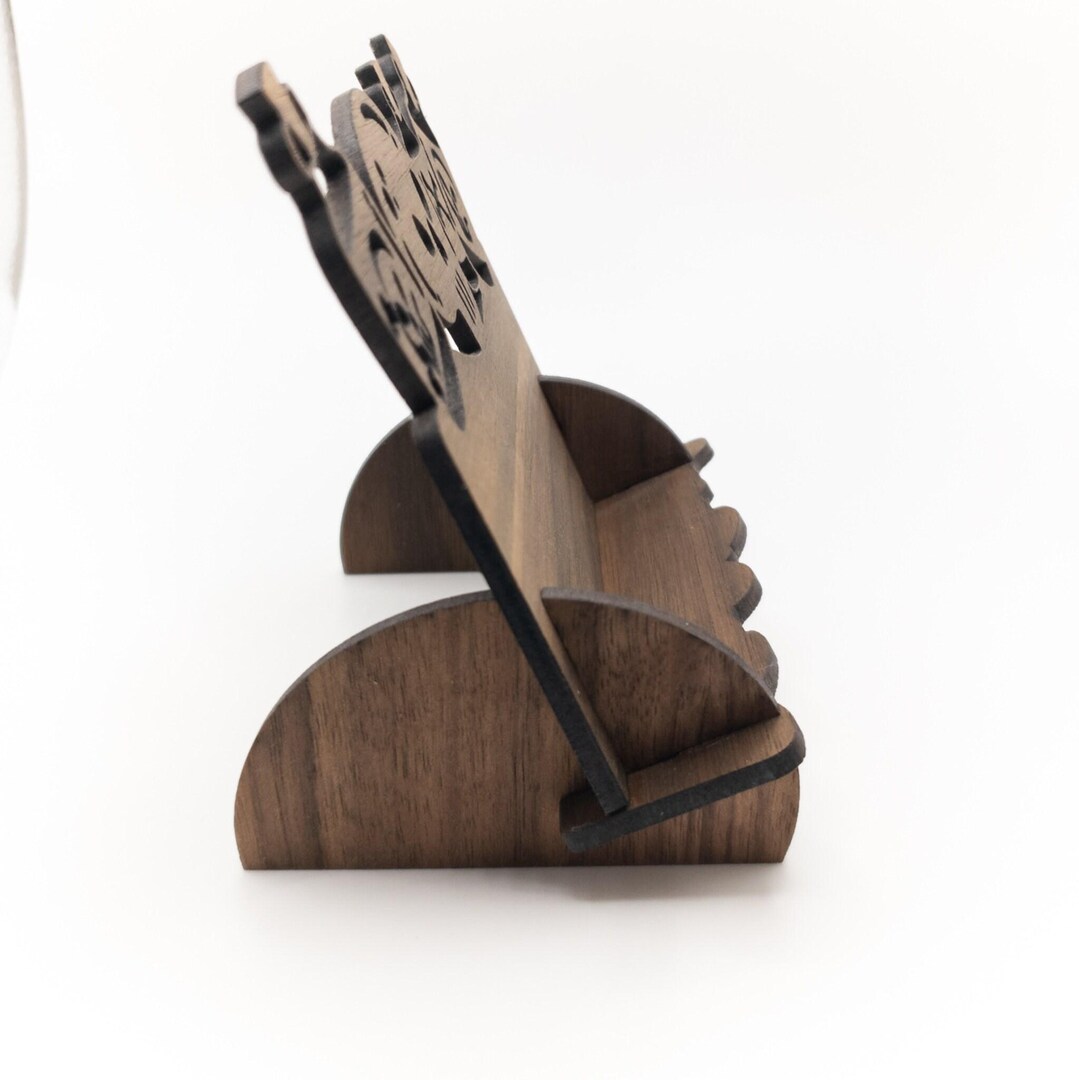 Business Card Holder for desk, Skulls and Potions Desk Card Holder